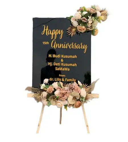 Papan Bunga Akrilik rumah duka sentosa